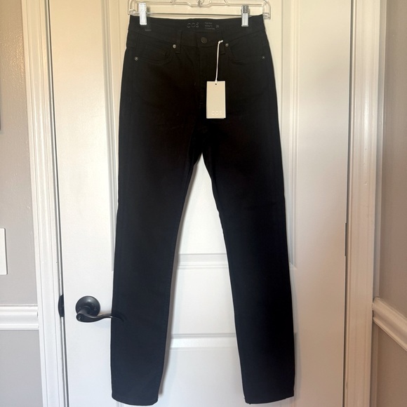 COS NWT Women’s High Rise Skinny Cropped Black Jeans - Picture 1 of 7